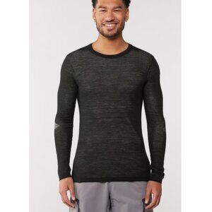 Smartwool Men's Intraknit Merino 200 Crew Base Layer Top Size Large Black